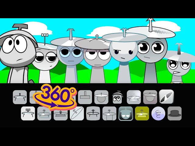 360 VR | Incredibox Sprunki - Every Clukr Singing Together (Retake,Sprunkier,Sprunkr, SprunkiBabies)