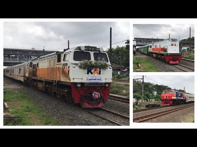 Kompilasi Kereta Api di Stasiun Cakung