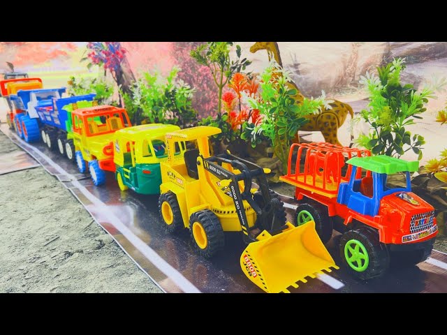 Gadi wala cartoon | dumper truck, jcb, autorickshaw, airplane, monster truck, tractor, cartoon video