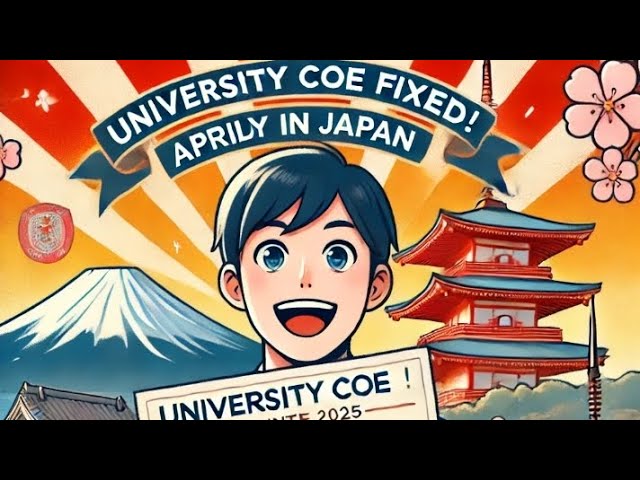 finally University COE date fixed study in Japan April intake 2025 #studyinjapan#Tokyotalkswithsunil