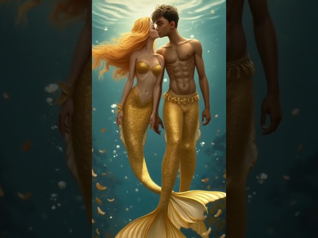 Mermaid in love #mermaid #disney #disney #mermaidlove #siren #mermaiddreams #animation#ai#shorts