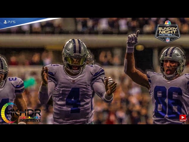 Sunday Night Football! Cowboys vs Football Team NFL Week 16 Madden 22 4K60FPS! PS5 Gameplay