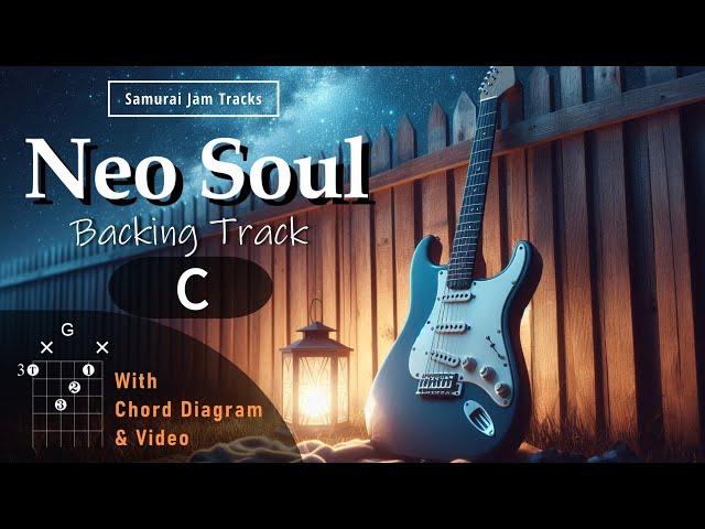 Neo Soul RnB Guitar Backing Track in C major