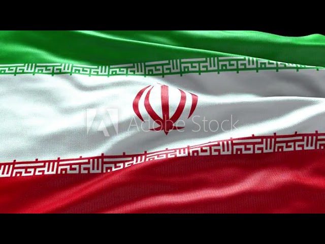 4k render Iran Flag video waving in wind Iran Flag Wave Loop waving in wind Iran Flag Iran Flag