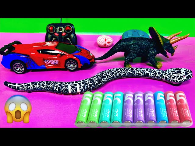 11 Minute Satisfying with Unboxing RC transformer spider man car,RC snake & RC Triceratops|ASMR