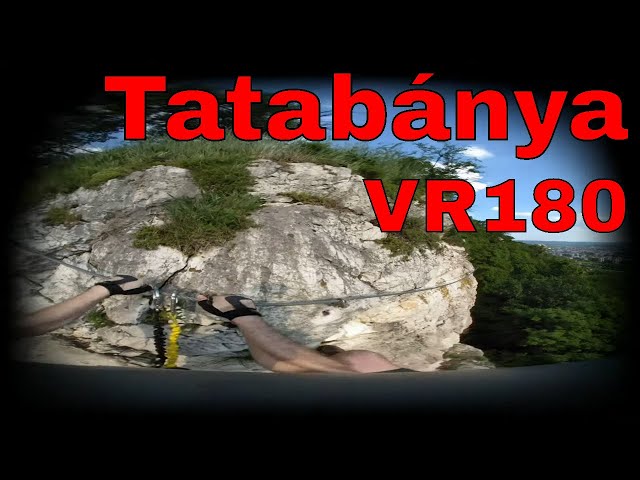 Via ferrata on Tatabánya VR 180 8K (Turul road "D/E")