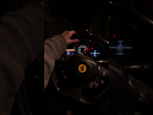 Sitting on a 458 speciale