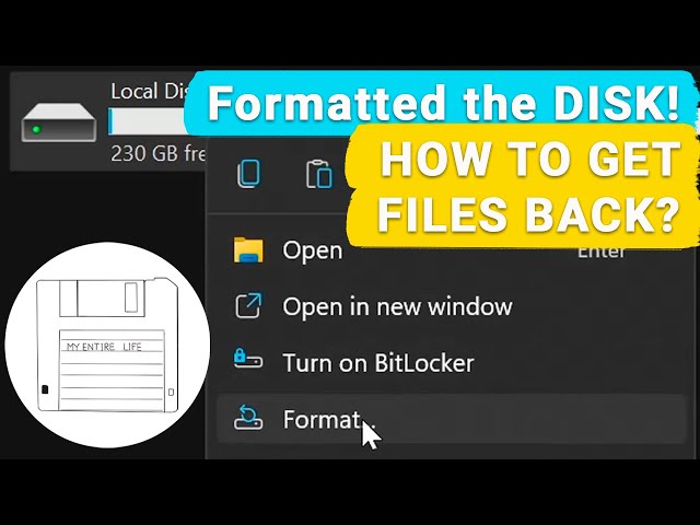 💾 How to Recover Data After Formatting a Hard Disk, USB Drive or a Memory Card 💾