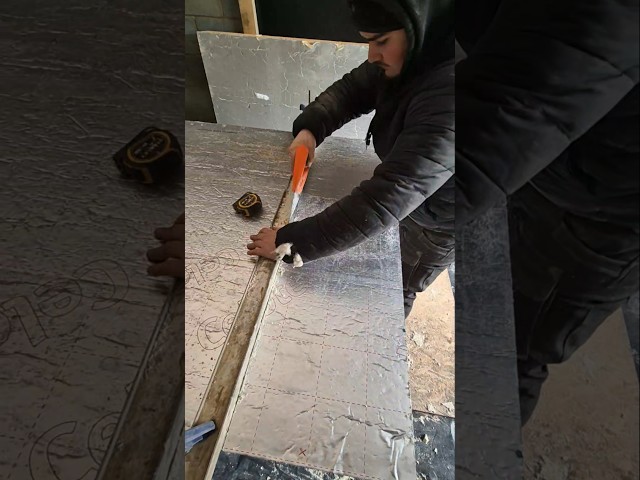 EASIEST WAY TO CUT PIR INSULATION #building #insulation #celotex #saw #easyway