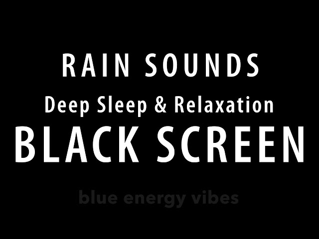 soft rain Sounds On Road for Relaxation & Meditation | dark screen - rain Sounds to Beat insomnia