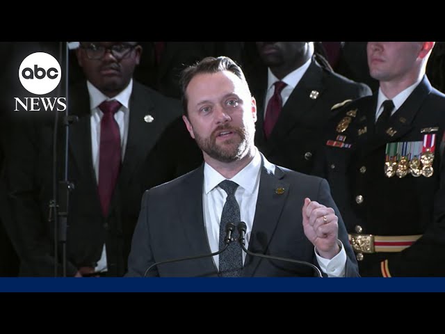 Jason Carter speaks at state funeral of former President Jimmy Carter