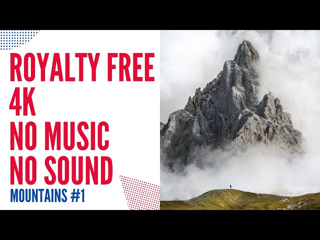 Drone Footage Nature Aerial - Mountains #1 - Royalty Free - No Copyright Video - No Sound No Music