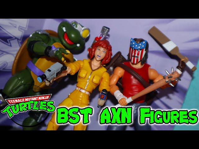 TMNT BST AXN April O'Neil, Urban Legends Casey Jones & Slash Figure Review