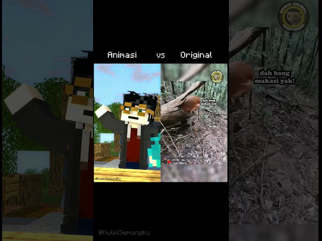 Animasi VS Original [Eh Bang, Ini Kembaliannya!] - @DemikAnimal  #minecraft #animasi #indonesia