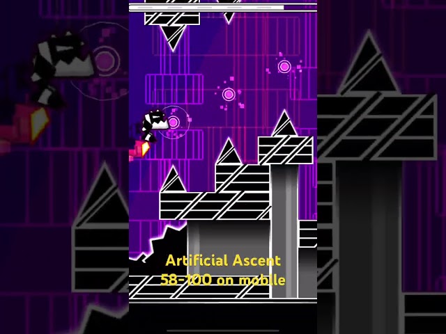 Artificial Ascent 58-100 on mobile #geometrydash