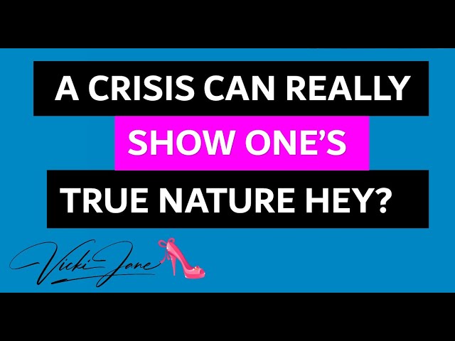 Why is that a crisis can make people just awful or truly fantastic? Learned or genetic? #vickijane