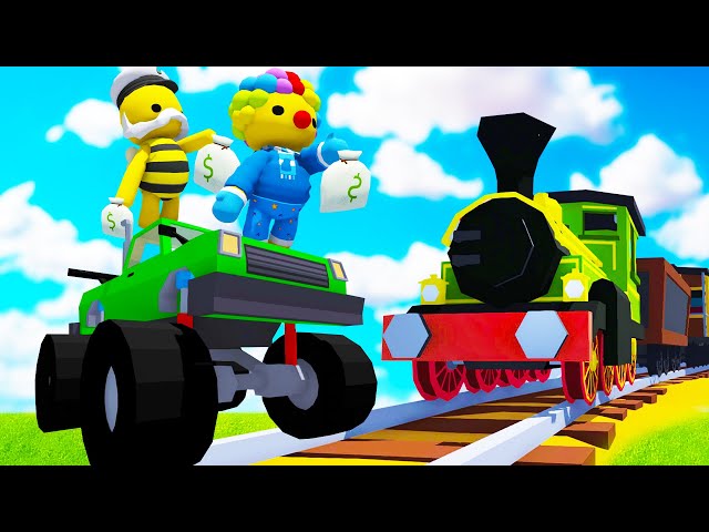 We Became Supervillains, Got Monster Trucks, and Robbed a Train in Wobbly Life Multiplayer!