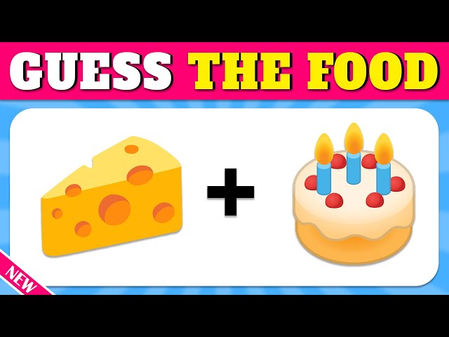 GUESS the FOOD by EMOJI 🤔 Emoji Quiz - Easy Medium Hard