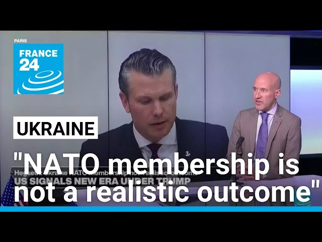 "Ukraine NATO membership is not a ‘realistic’ outcome", says US Defense Secretary • FRANCE 24