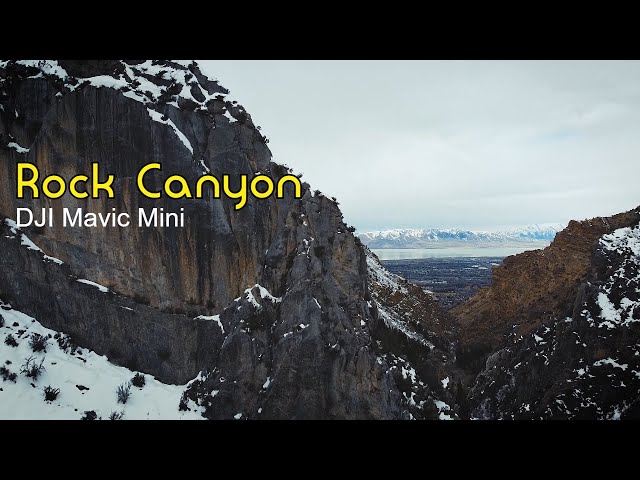 Risky Drone Flying in the Canyon | Arial Shots of Rock Canyon in the Winter