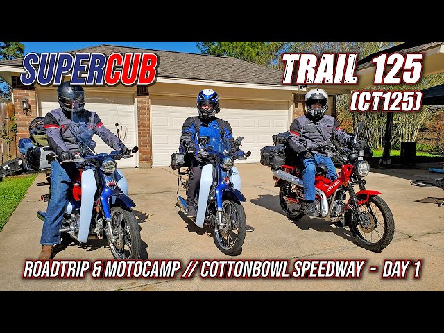 ROADTRIP: 2021 CT125 & Super Cubs // Cotton Bowl Speedway - Day 1