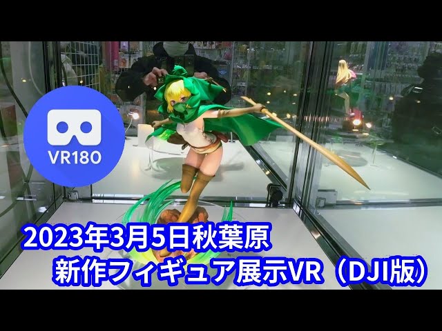 [VR180 3D] Akihabara new figure exhibition on March 5, 2023 in VR (DJI Action2)