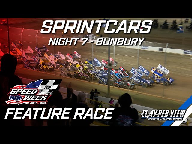 Sprintcars | USA vs. WA Speedweek - Bunbury - 4th Jan 2025 | Clay-Per-View