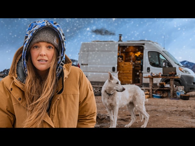 Subfreezing & Off-Grid | Solo Winter Van Life ❄️