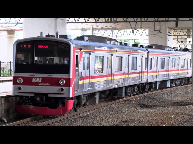 Stasiun Manggarai Lantai Bawah: Kompilasi KRL Commuter Line [4K] | JR 205, Tokyo Metro 6000, EA 203