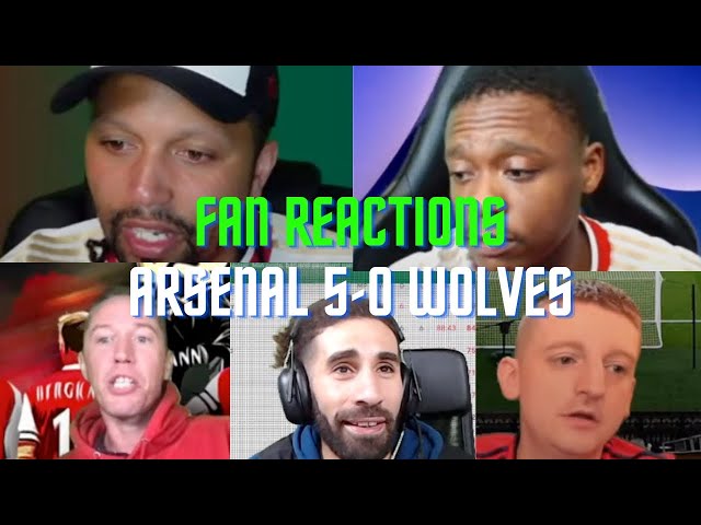 Fan Reactions Arsenal 5-0 Wolves | Fan Reactions