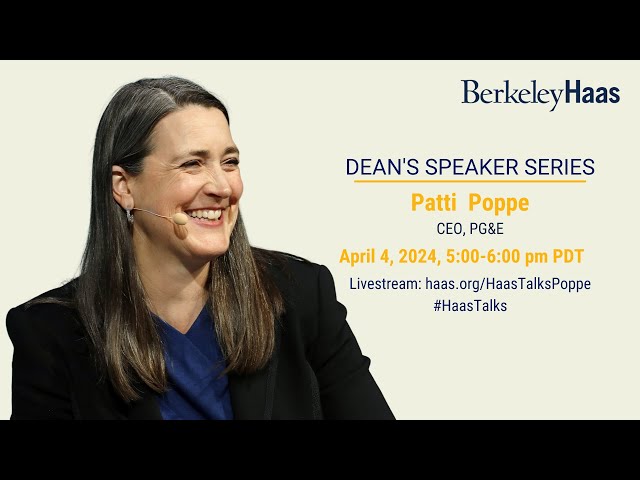 Dean's Speaker Series | Patti Poppe, CEO, PG&E