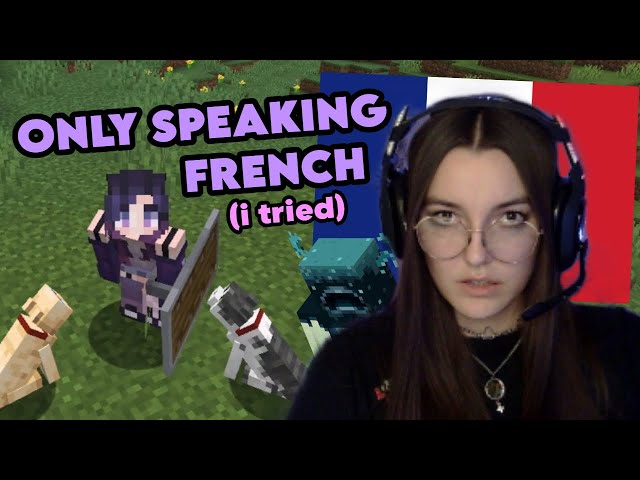 minecraft mais JE DOIS PARLER FRANÇAIS SEULEMENT