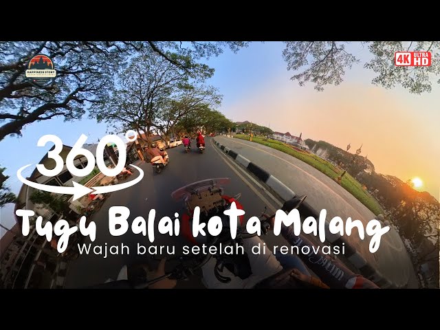 Alun alun balai kota | Tugu Malang | Video 360 derajat | 4K