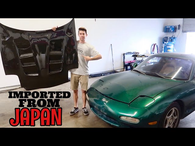 RX-7 RE Amemiya AD9 Hood Install