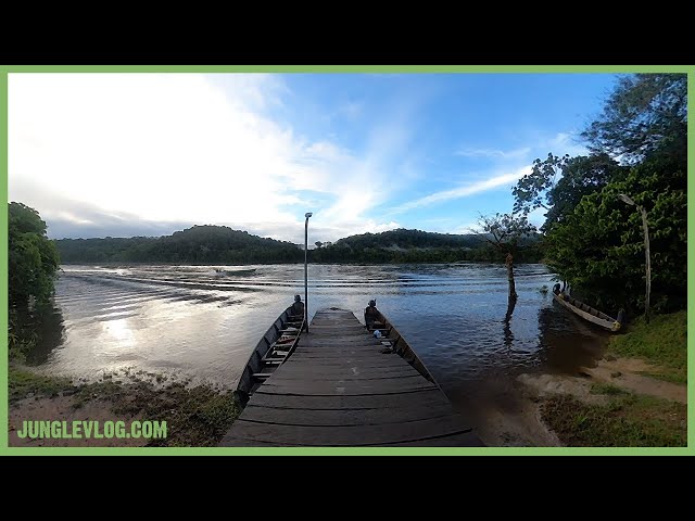 [360°] Sunrise at the Wayana village Kawemhakan 🌄 (Suriname)