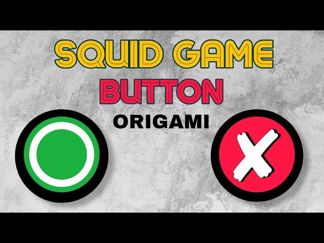 How to Make DIY O & X Buttons from Squid Game | Easy Paper Craft Tutorial