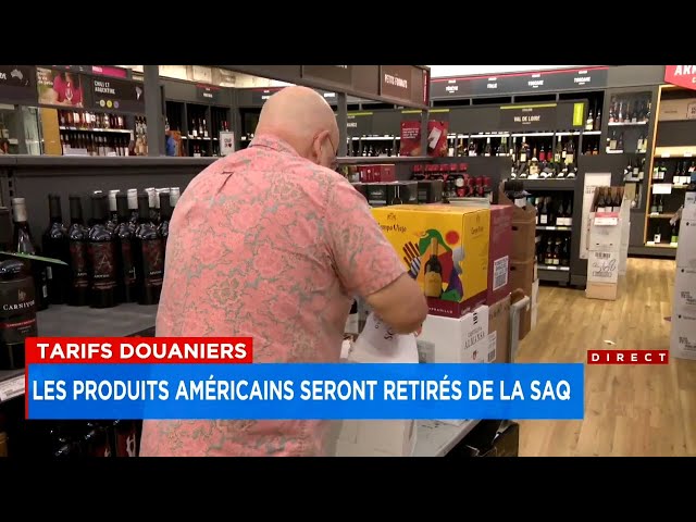 Représailles aux tarifs de Trump: les produits américains seront retirés de la SAQ