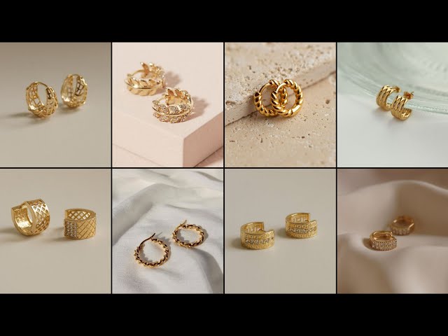 Gold hoop earrings Designs || gold baali Designs || latest gold earrings Designs