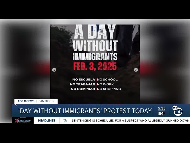 'Day Without Immigrants' protest on Monday