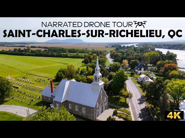 ⚜️ 🌟 Captivating 4K Drone Journey Over Saint-Charles-sur-Richelieu, Québec! 🚁🌿