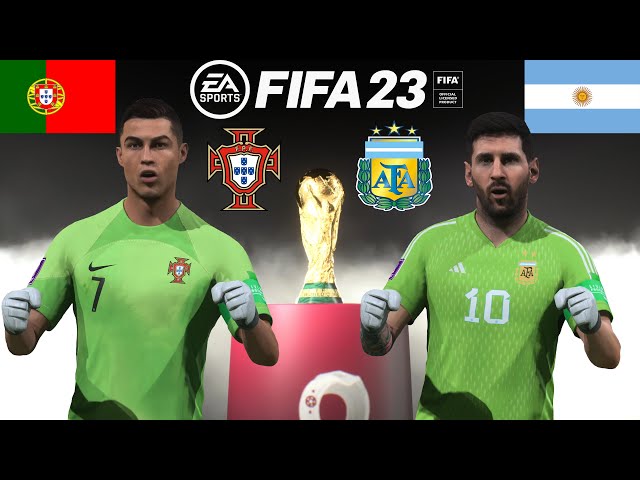 MESSI vs RONALDO, WORLD CUP FINAL, ARGENTINA vs PORTUGAL, FIFA 23, PS5, 4K