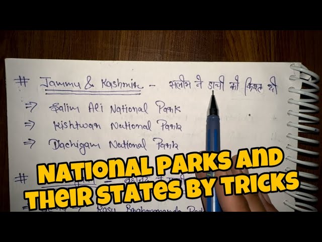 All National Parks of India and their states by tricks||ਭਾਰਤ ਦੇ ਸਾਰੇ ਨੈਸ਼ਨਲ ਪਾਰਕ ਅਤੇ ਰਾਜ | Static Gk