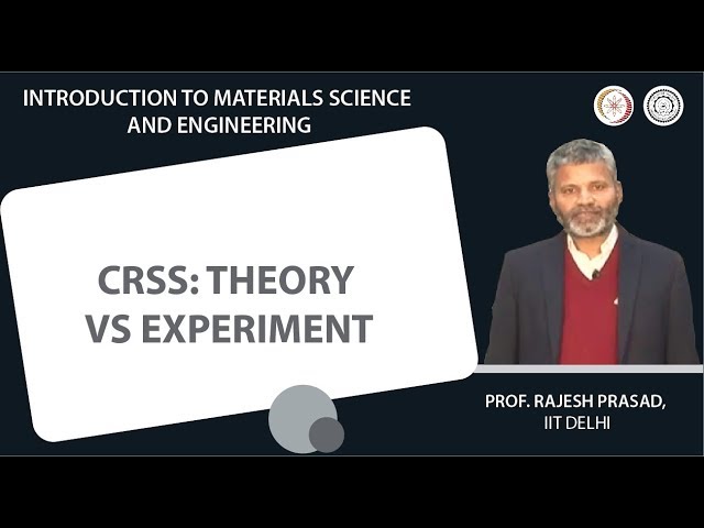 CRSS: Theory vs experiment