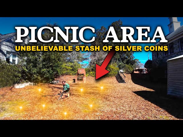 UNBELIEVABLE STASH of SILVER COINS Buried Between Old Church & House at Small Picnic Area!