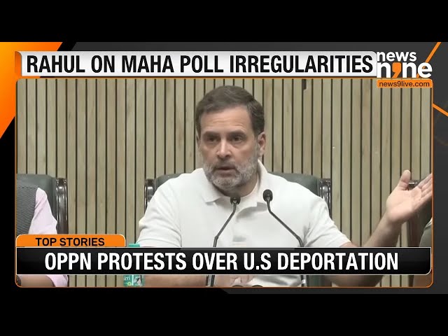 Rahul Gandhi Attacks EC On Maha Poll | 'MANY POLL IRREGULARITIES FOUND' | Maharashtra | News9