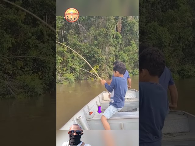 Awesome little kid fishing for big fish #fishing