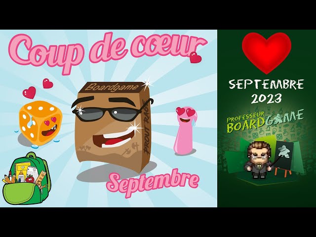 Coups de Coeur - Septembre 2023