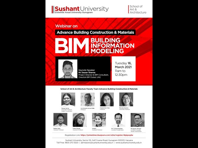 Guest Lecture : Advance Building Construction - BIM (Building Information Modeling) #GLW-21005