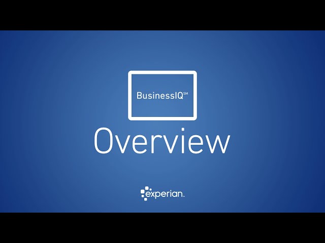 BusinessIQ 2.0 Overview