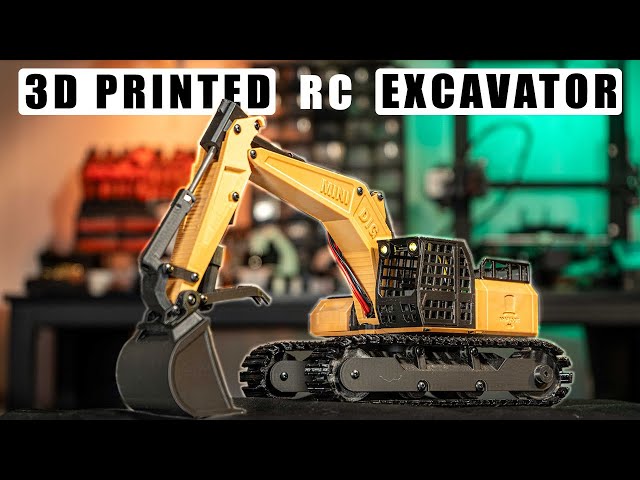 3D Printed RC Excavator - DIY